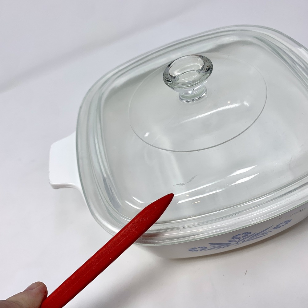 Vintage Blue Cornflower Corning Ware 1.5 Qt. Casserole Dish With Lid, P-1.1/2-B - Picture 9 of 11